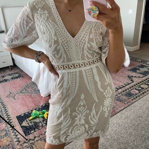 VICI White Sequin Dress